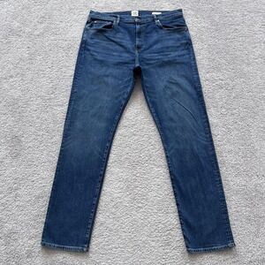 Flint And Tinder Straight Fit Jeans Mens 38x34 Blue Stretch Denim‎ Made USA